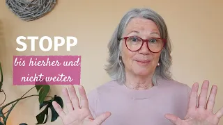 Stopp -  bis hierher und nicht weiter