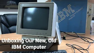 Unboxing Our New, Old IBM Computer