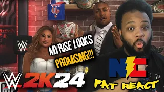 WWE 2K24 MyRise Undisputed FIRST LOOK REACTION!!! -The Fat REACT!