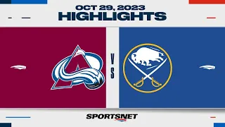 NHL Highlights | Avalanche vs. Sabres - October 29, 2023