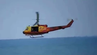 Search and Rescue practice at Hualien Harbor, Taiwan - Huey delivery