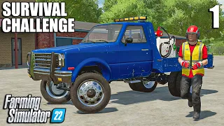 STARTING WITH $0 CAN WE REACH $5,000,000? | SURVIVAL CHALLENGE | Farming Simulator 22