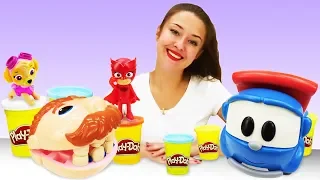 Видео про игрушки из мультфильмов. Куклы и машинки в гостях!