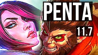 FIORA vs WUKONG (TOP) | Penta, Legendary, 300+ games | KR Grandmaster | v11.7