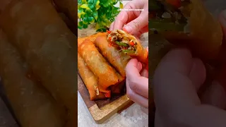 Chicken Spring Roll Recipe (Ramadan Special) | #trendingshorts #iftarspecial #ramadan #springroll