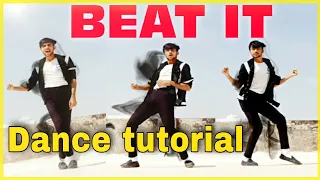 Michael Jackson "Beat It" dance tutorial | jackson star