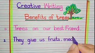 Essay benefits of trees for students || How to write essay on benefits of trees in english