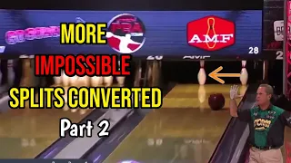 More IMPOSSIBLE splits made by PBA pro's PART 2 | Bowling split conversions