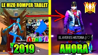 BUSCANDO JUGADORES QUE HICIERON ROMPER TABLETS A THEDONATO EN FREE FIRE!! *INCREIBLE*