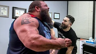 STRONGEST MAN IN HISTORY: ROBERT OBERST gets his back HAMMERED by Chiropractor