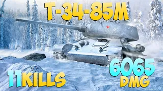 T-34-85M - 11 Frags 6K Damage - Like a beast! - World Of Tanks