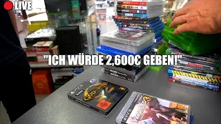 LIVE ANKAUF VON VIDEOSPIELEN, KONSOLEN IM RETRO LADEN! 💸 (Deantramp reagiert!)