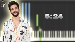 Camilo - 5:24 | Instrumental Piano Tutorial / Partitura / Karaoke / MIDI