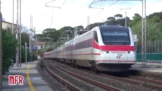 ETR 460 24 PENDOLINO in LIVREA D'ORIGINE con il FRECCIABIANCA MILANO - ROMA ad ANTIGNANO (LI).