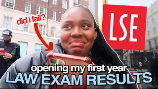 OPENING MY FIRST YEAR LAW SCHOOL EXAM RESULTS *LIVE REACTION* | LSE