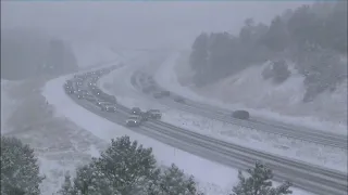 Snow On I-70 Near Evergreen Creates Dangerous Conditions