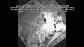 April 24 2016: Coalition strike destroys Daesh VBIED factory near Sultan Abdallah, Iraq