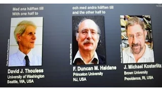 The Nobel Prize in Physics 2016  David J  Thouless, F. Duncan M. Haldane and J. Michael Kosterlitz