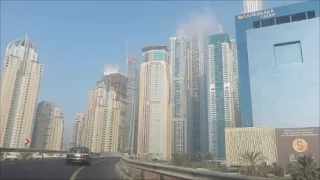 DRIVE FROM THE GREENS TO DUBAI MARINA