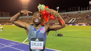 Noah Lyles runs 200m in 19.67s in Jamaica at Racers Grand Prix @SanzyLifestyleMedia