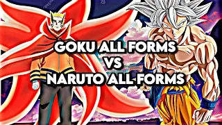 Goku All Forms vs Naruto All Forms | Christmas Special 🎅🎄✨