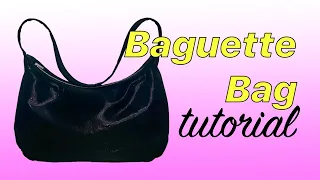 DIY BAGUETTE BAG | BAGUETTE BAG / SHOULDER BAG TUTORIAL | PATTERNMAKING + SEWING | LA MODÉLISTE