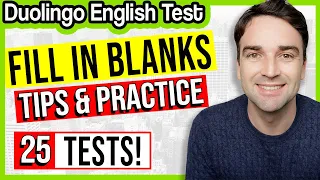 Fill in the Blanks Tips & 25 Practice Questions: Duolingo English Test Practice Lesson