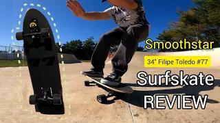 Smoothstar 34″ Filipe Toledo #77 | Surfskate Review