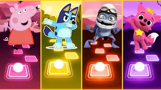 Peppa Pig 🆚 Bluey 🆚 Crazy Frog 🆚 Pinkfong | Who Is Win 🏆🏅 🎶🎯