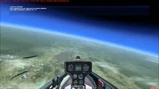 FSX - Unrealistic steering at high altitude with a sailplane