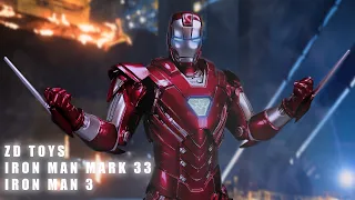 REVIEW : ZD Toys Iron Man Mark 33 Silver Centurion from Iron Man 3 | MK33 | 中動 | 中动 | Marvel