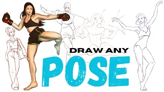 How to Draw Poses Easily | No Anatomy Needed