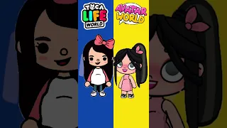 EMBARAZADA en AVATAR WORLD vs TOCA BOCA *NALA 💞#shorts