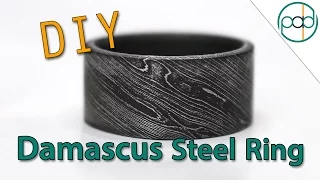 Making a Damascus Steel Wedding Ring