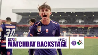 Matchday Backstage: Austria Wien - WSG Tirol (04/2024) #faklive #Veilchen #violatv