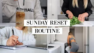 SUNDAY RESET ROUTINE | CLEANING, WORKOUT, GROCERIES, MEAL PREP, WEEKLY PLANNING, + MORE!