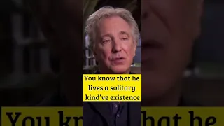 Alan Rickman on RULES of playing Snape  #harrypotter