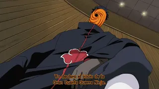 Tobi declara la Cuarta Guerra Ninja - Tobi explica su plan