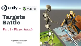 Unity And Vuforia Colliders Tutorial - Targets Battle: Part 1- Player Attack | C# Tutorial