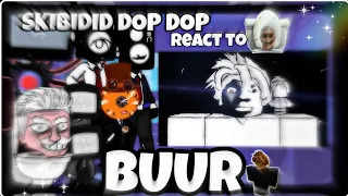 Skibidi toilet(gacha) +Clockman React to Buur ROBLOX Funny Moments(MEMES)/gacha