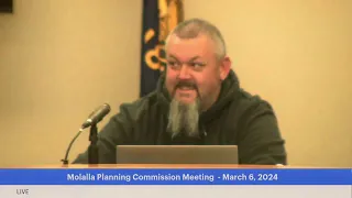 Molalla Planning Commission Meeting- March 6, 2024