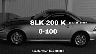 Mercedes SLK 200K 0-100 Acceleration