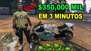 GTA ONLINE COMO GANHAR DINHEIRO $350,000 MIL EM 3 MINUTOS FÁCIL RÁPIDO DICAS PARA INICIANTES