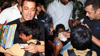 Salman Khan Having Fun With Slum Children | Donated Money | Arbaaz Birthday Party | Olive Bar