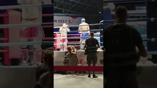 Guto Inocente kickboxing at 2017 World Games VS Turkey Round 2 Cont.