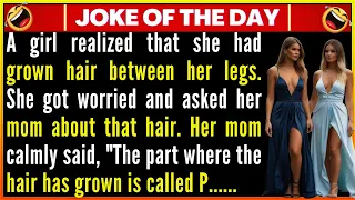 A girl realized that she had grown hair between her legs || Jokes Vokes