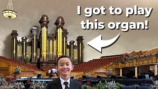 I got to play The Tabernacle Organ at Temple Square! See my Bach tour of Utah's Pipe Organs BWV 553