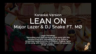 Major Lazer & DJ Snake - Lean On feat. MØ (Karaoke Version)