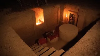 Amazing! Girl Living Off Grid Build A Complete Warm Underground Dugout Alone