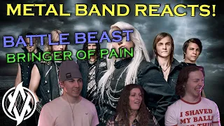 Battle Beast - Bringer of Pain (Live) REACTION | Metal Band Reacts! *REUPLOADED*